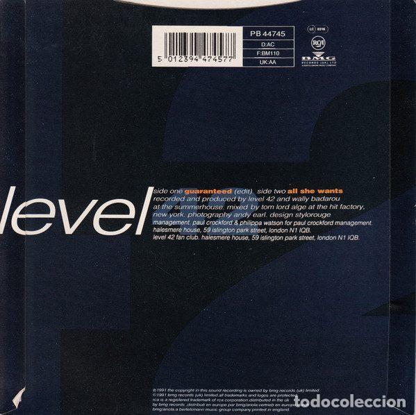 Discos de vinilo: Level 42 &ndash; Guaranteed (Vinyl, RCA PB 44745) - Foto 2