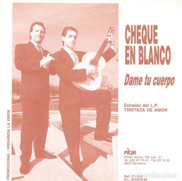 Vinyl records: Cheque En Blanco &ndash; Dame Tu Cuerpo (Vinyl, Picap 60 0053)