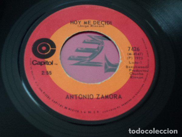 Vinyl records: Antonio Zamora &ndash; Hoy Me Decidi / Todo Sin Ca (Vinyl, Capitol Records 7426)