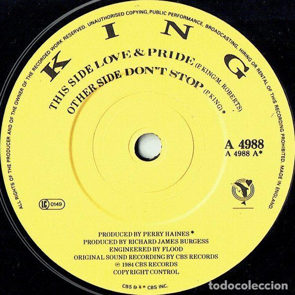 Discos de vinilo: King &ndash; Love & Pride (Vinyl, CBS A 4988) - Foto 3
