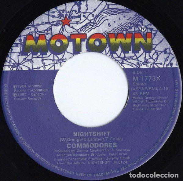 Disques de vinyle: Commodores &ndash; Nightshift / I Keep Running (Vinyl, Motown M 1773X)
