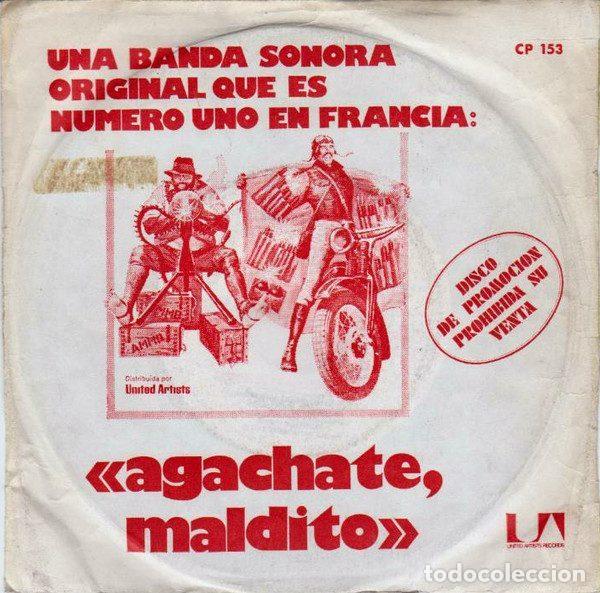 Discos de vinil: Ennio Morricone &ndash; Agachate, Maldito (Vinyl, United Artists Records CP 153)