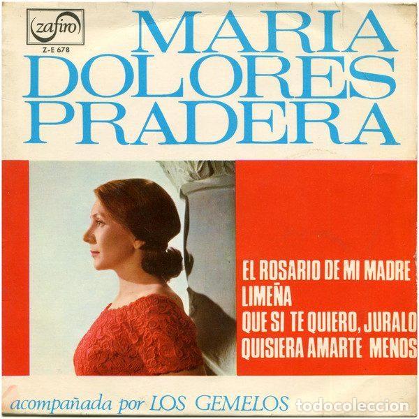 Vinyl-Schallplatten: Maria Dolores Pradera Acompa&ntilde;ada Por Los Gemelos &ndash; El Rosario De Mi Madre (Vinyl, Zafiro Z-E 678)