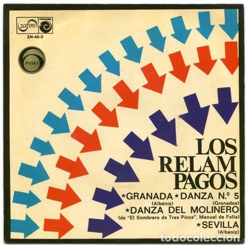 Vinyl-Schallplatten: Los Relampagos &ndash; Granada / Danza N&ordm; 5 / Danza Del Molinero / Sevilla (Vinyl, Zafiro ZN-45-3)