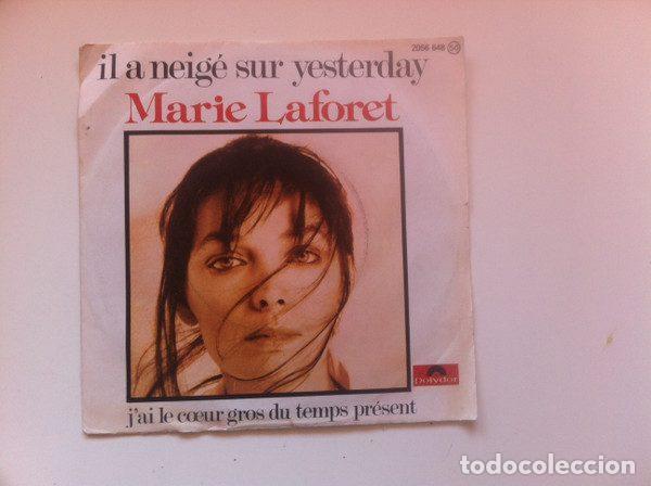 Disques de vinyle: Marie Lafor&ecirc;t &ndash; Il A Neig&eacute; Sur Yesterday / J'Ai Le C&oelig;ur Gros Du Temps Pr&eacute;sent (Vinyl, Polydor 20...