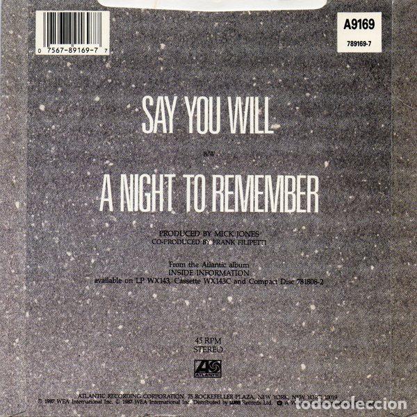 Discos de vinilo: Foreigner &ndash; Say You Will (Vinyl, Atlantic A9169) - Foto 2