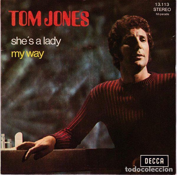 Vinyl records: Tom Jones &ndash; She's A Lady / My Way (Vinyl, Decca F 13.113)