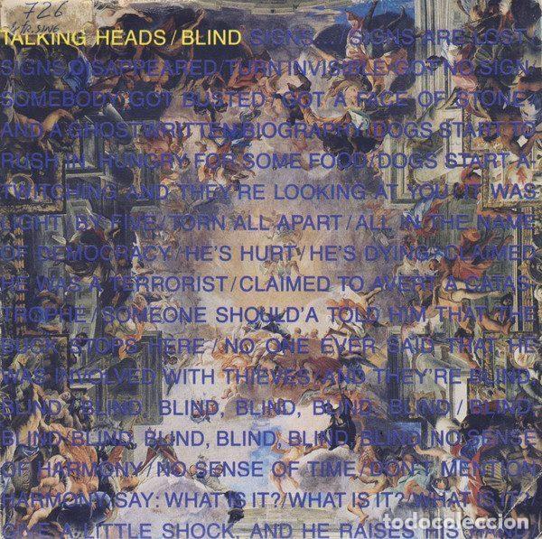 Vinyl-Schallplatten: Talking Heads &ndash; Blind (Vinyl, EMI 006 20 2827 7)