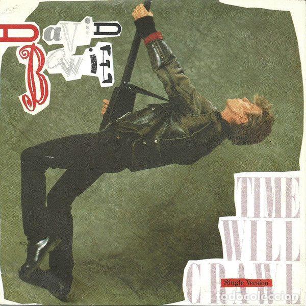 Discos de vinil: David Bowie &ndash; Time Will Crawl (Single Version) (Vinyl, EMI America 006-2018927)