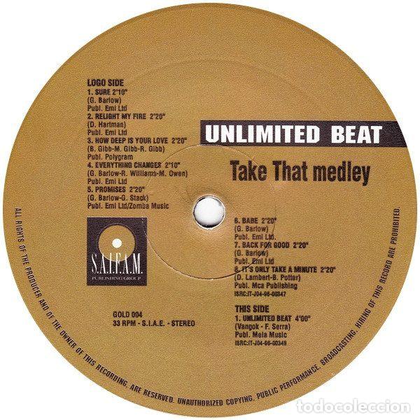 Dischi in vinile: Unlimited Beat &ndash; Take That Medley (Vinyl, Disco Gold Collection GOLD 004)