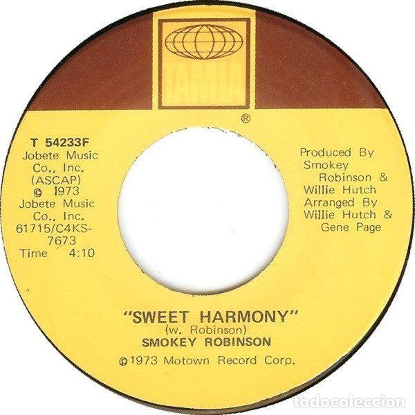 Dischi in vinile: Smokey Robinson &ndash; Sweet Harmony (Vinyl, Tamla T 54233F)