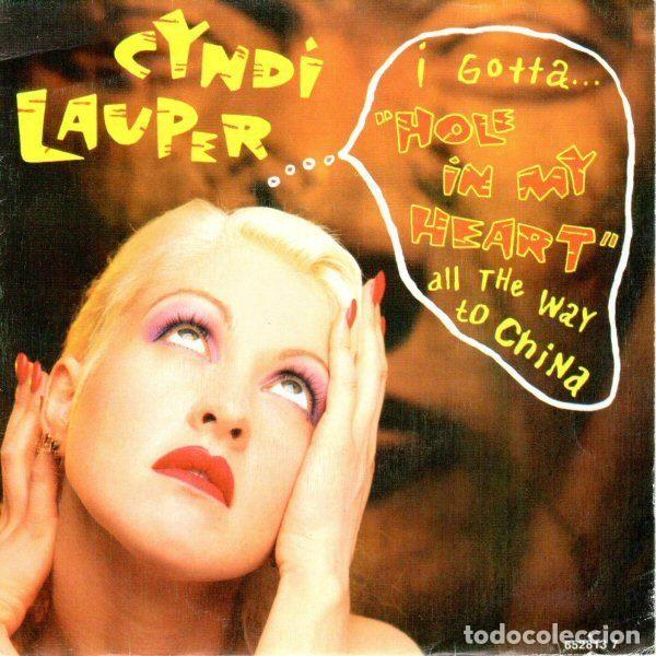 Discos de vinilo: Cyndi Lauper &ndash; I Gotta &rdquo;Hole In My Heart&rdquo; All The Way To China (Vinyl, Epic EPC 652813-7)