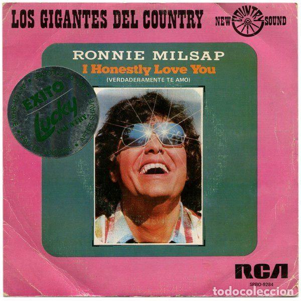 Discos de vinilo: Ronnie Milsap &ndash; I Honestly Love You = Verdaderamente Te Amo (Vinyl, RCA Victor SPBO-9284)
