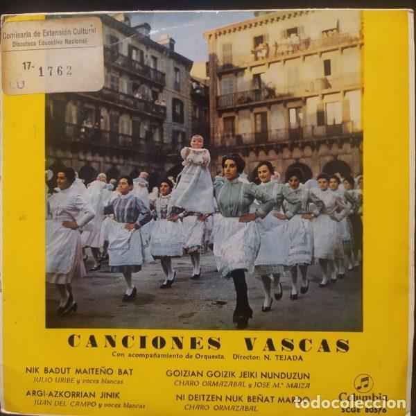 Vinyl records: Various &ndash; Canciones Vascas (Vinyl, Columbia SCGE 80576)