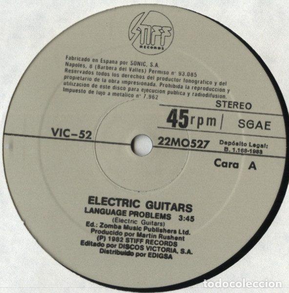 Discos de vinilo: Electric Guitars &ndash; Language Problems (Vinyl, Stiff Records 22MO527) - Foto 2