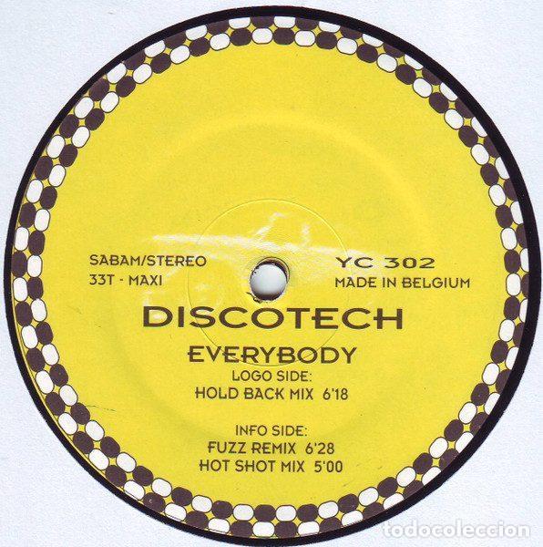 Discos de vinilo: Discotech &ndash; Everybody (Vinyl, Yellow Cab YC 302) - Foto 1