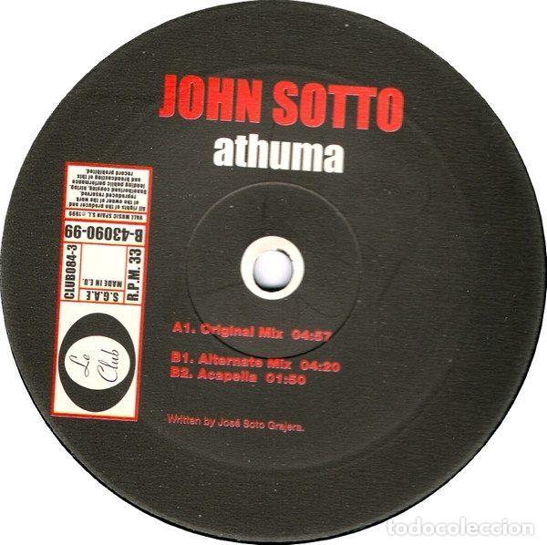 Discos de vinilo: John Sotto &ndash; Athuma (Vinyl, Le Club CLUB084-3)