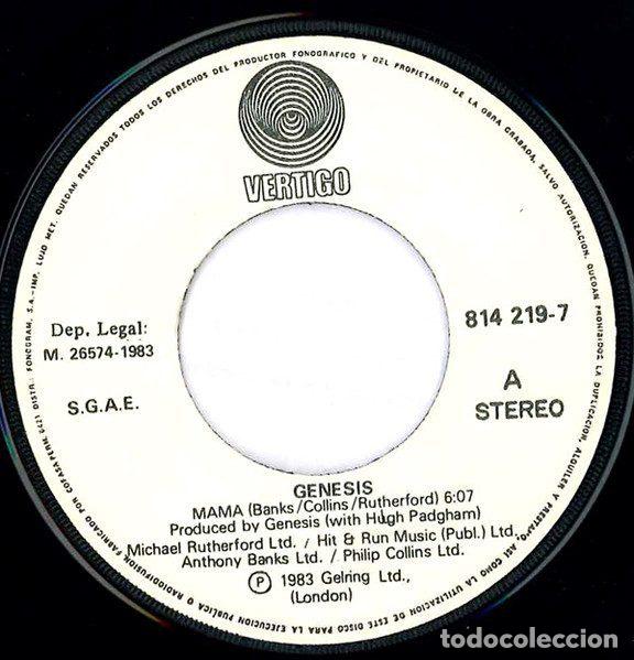 Discos de vinilo: Genesis &ndash; Mama (Vinyl, Vertigo 814 219-7) - Foto 3