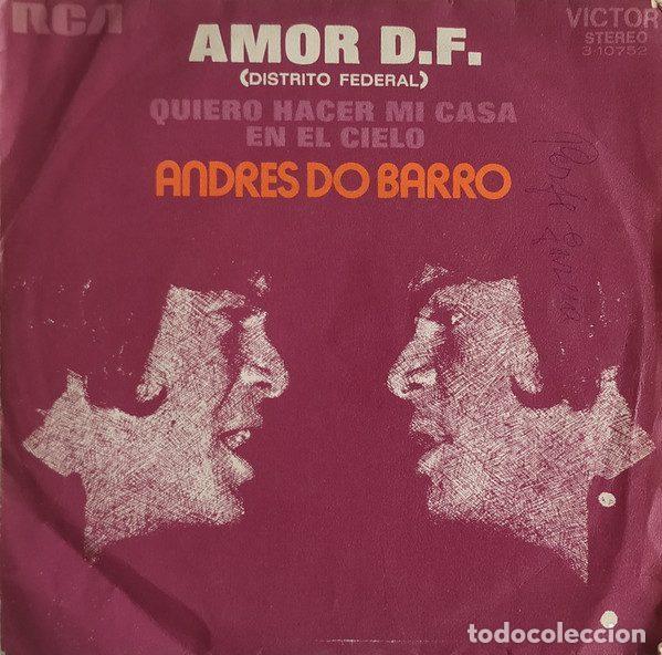 Vinyl records: Andr&eacute;s Do Barro &ndash; Amor D.F. (Distrito Federal) (Vinyl, RCA Victor 3-10752)
