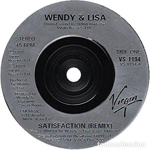 Discos de vinilo: Wendy & Lisa &ndash; Satisfaction (Vinyl, Virgin VS 1194) - Foto 3