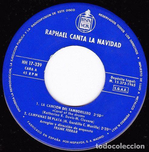 Discos de vinilo: Raphael &ndash; Raphael Canta La Navidad (Vinyl, Hispavox HH 17-339) - Foto 3