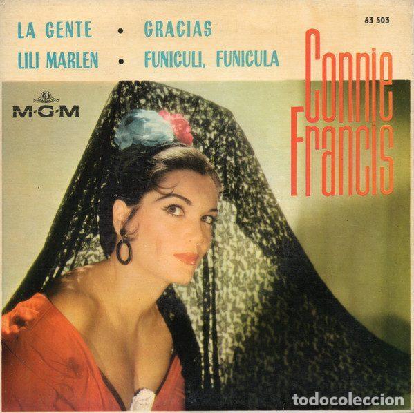 Vinyl-Schallplatten: Connie Francis &ndash; La Gente / Lili Marlen / Gracias / Funiculi, Funicula (Vinyl, MGM Records 63 503)