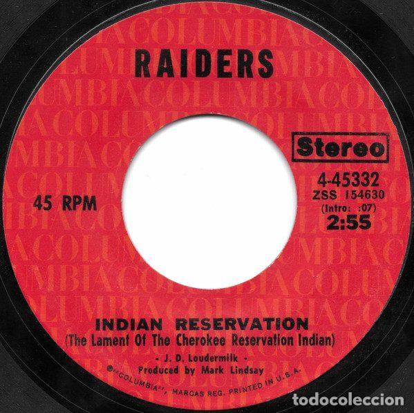 Discos de vinilo: Raiders &ndash; Indian Reservation / Terry's Tune (Vinyl, Columbia 4-45332)