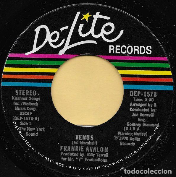 Vinyl records: Frankie Avalon &ndash; Venus (Vinyl, De-Lite Records DEP-1578)