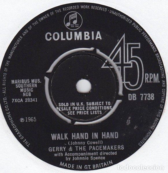 Vinyl-Schallplatten: Gerry & The Pacemakers &ndash; Walk Hand In Hand (Vinyl, Columbia DB 7738)