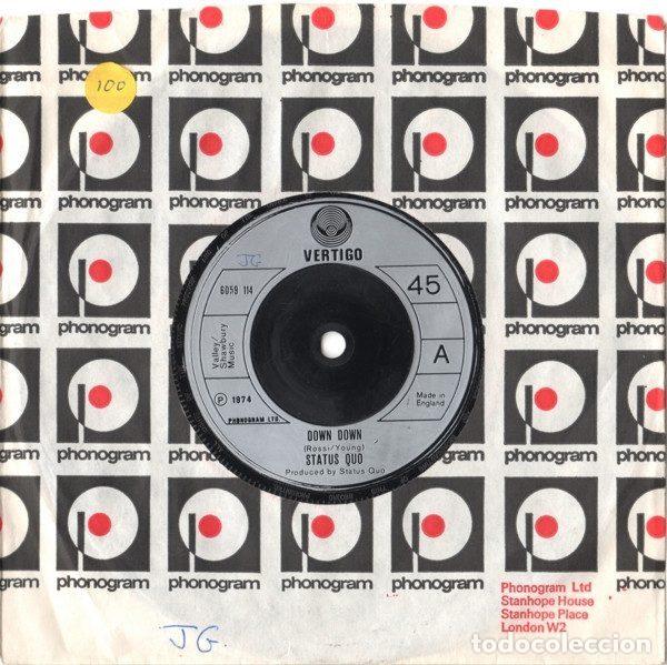 Discos de vinilo: Status Quo &ndash; Down Down (Vinyl, Vertigo 6059 114) - Foto 3