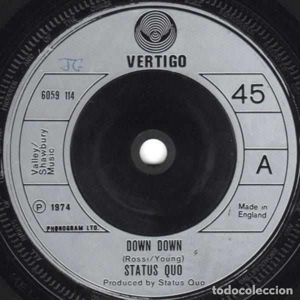 Discos de vinil: Status Quo &ndash; Down Down (Vinyl, Vertigo 6059 114)