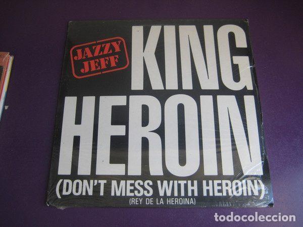 Discos de vinilo: Jazzy Jeff &ndash; King Heroin (Don't Mess With Heroin) (Vinyl, Jive JIVE T 88)