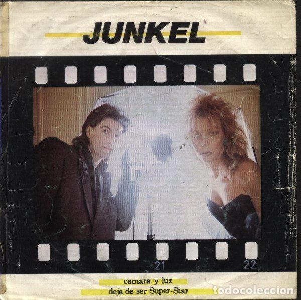 Discos de vinilo: Junkel &ndash; Camara Y Luz / Deja De Ser Super-Star (Vinyl, Acuario A-008)