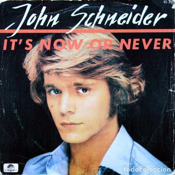 Dischi in vinile: John Schneider &ndash; It's Now Or Never (Vinyl, Scotti Bros. Records 45-2102)