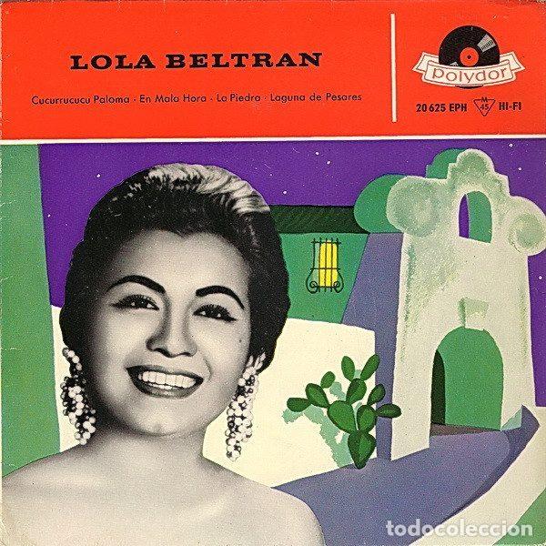 Disques de vinyle: Lola Beltran &ndash; Cucurrucucu Paloma (Vinyl, Polydor 20 625 EPH)