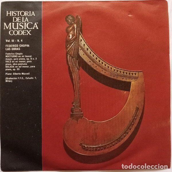 Discos de vinil: Federico Chopin &ndash; Historia De La Musica Vol. III - N. 4 Federico Chopin: Las Obras (Vinyl, Codex...
