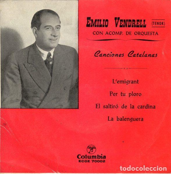 Disques de vinyle: Emilio Vendrell &ndash; L'Emigrant (Vinyl, Columbia ECGE 70002)