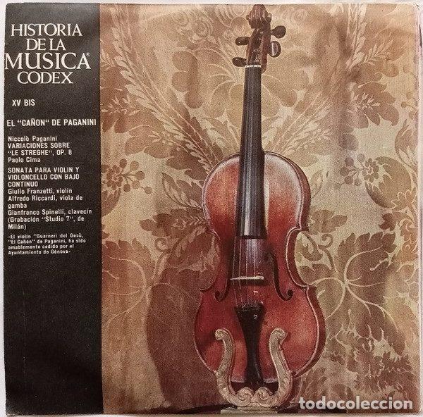 Discos de vinilo: Paganini &ndash; Historia De La Musica XV Bis - El &rdquo;Ca&ntilde;on&rdquo; De Paganini (Vinyl, Codex HdM - 015 bis)