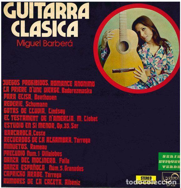 Vinyl records: Miguel Barbera &ndash; Guitarra Clasica (Vinyl, Zafiro ZV-628)