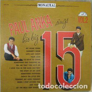 Vinyl records: Paul Anka &ndash; Paul Anka Sings His Big 15 Volume 2 (Vinyl, ABC-Paramount ABC 390)