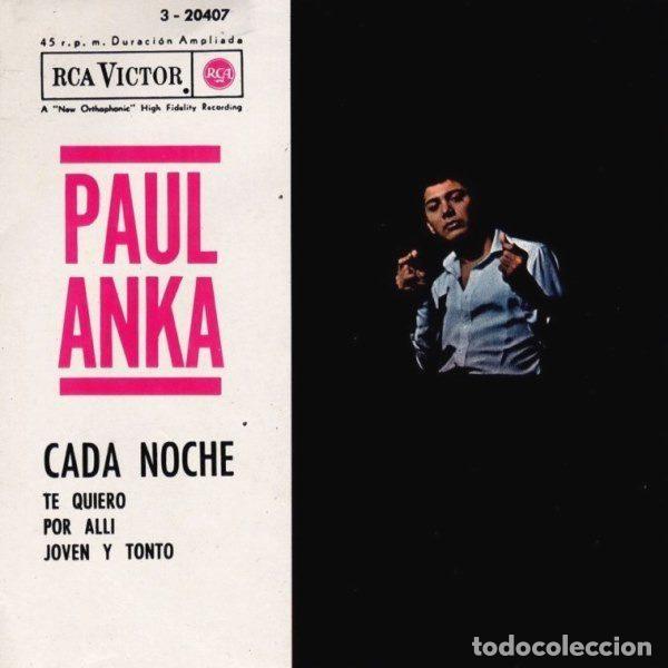 Vinyl records: Paul Anka &ndash; Cada Noche (Vinyl, RCA Victor 3-20407)
