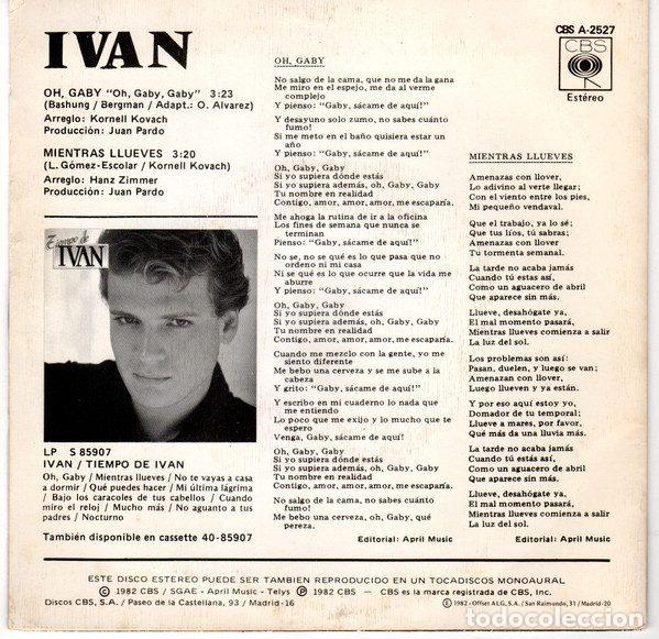 Discos de vinilo: Ivan &ndash; Oh Gaby (Vinyl, CBS CBS A-2527) - Foto 2