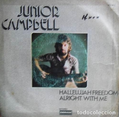 Vinyl-Schallplatten: Junior Campbell &ndash; Hallelujah Freedom / Alright With Me (Vinyl, Deram MO 1316)