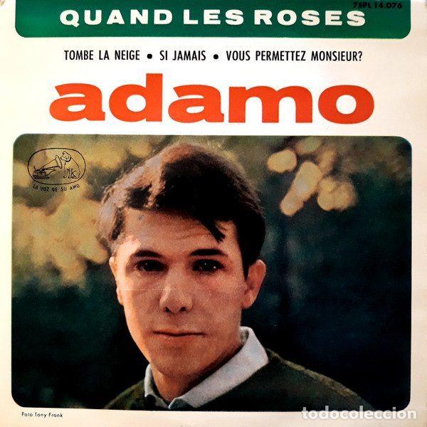Vinyl records: Adamo &ndash; Quand Les Roses (Vinyl, La Voz De Su Amo 7EPL 14.076)
