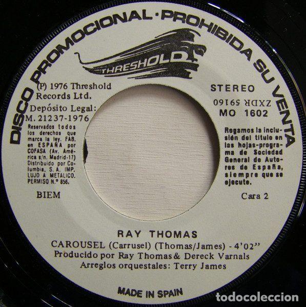 Discos de vinilo: Ray Thomas &ndash; Solamente Una Noche (Vinyl, Threshold MO 1602) - Foto 4