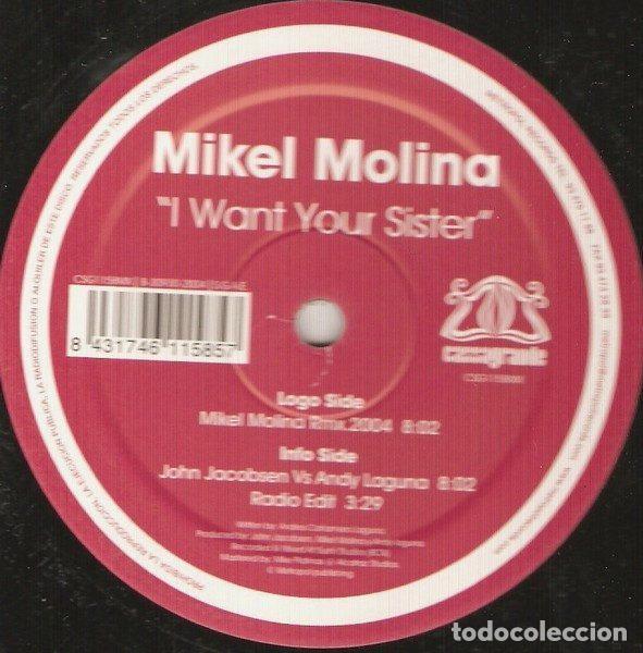 Dischi in vinile: Mikel Molina &ndash; I Want Your Sister (Vinyl, Cassagrande CSG1158MX)