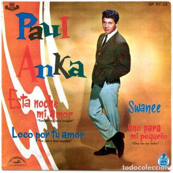 Discos de vinilo: Paul Anka &ndash; Esta Noche Mi Amor = Tonight My Love, Tonight (Vinyl, ABC-Paramount HP 97-38)