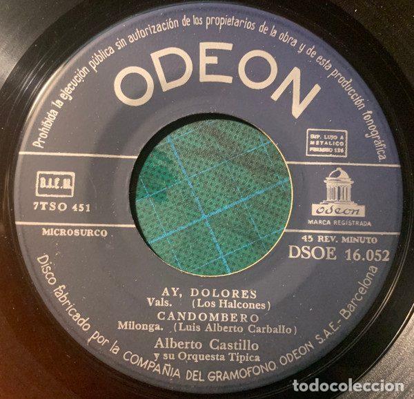 Discos de vinilo: Alberto Castillo &ndash; Son Sue&ntilde;os (Vinyl, Odeon DSOE 16.052) - Foto 3
