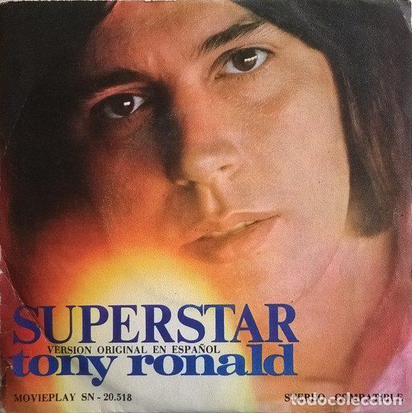 Discos de vinil: Tony Ronald &ndash; Superstar (Version Original En Espa&ntilde;ol) (Vinyl, Movieplay SN-20.518)