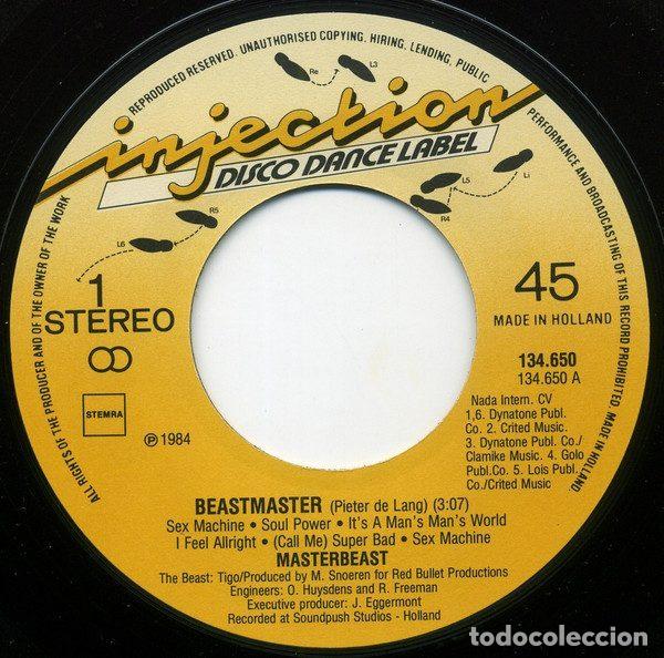 Discos de vinilo: Masterbeast &ndash; Beastmaster (Vinyl, Injection Disco Dance Label 134.650) - Foto 3